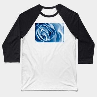 Blue Rose Macro Baseball T-Shirt